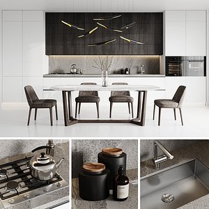 kitchen poliform planet 3D