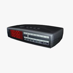 3d alarm clock radio model