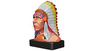 3D Bust of an Indian