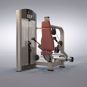 triceps press machine 3d model