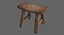 Taburete de madera
