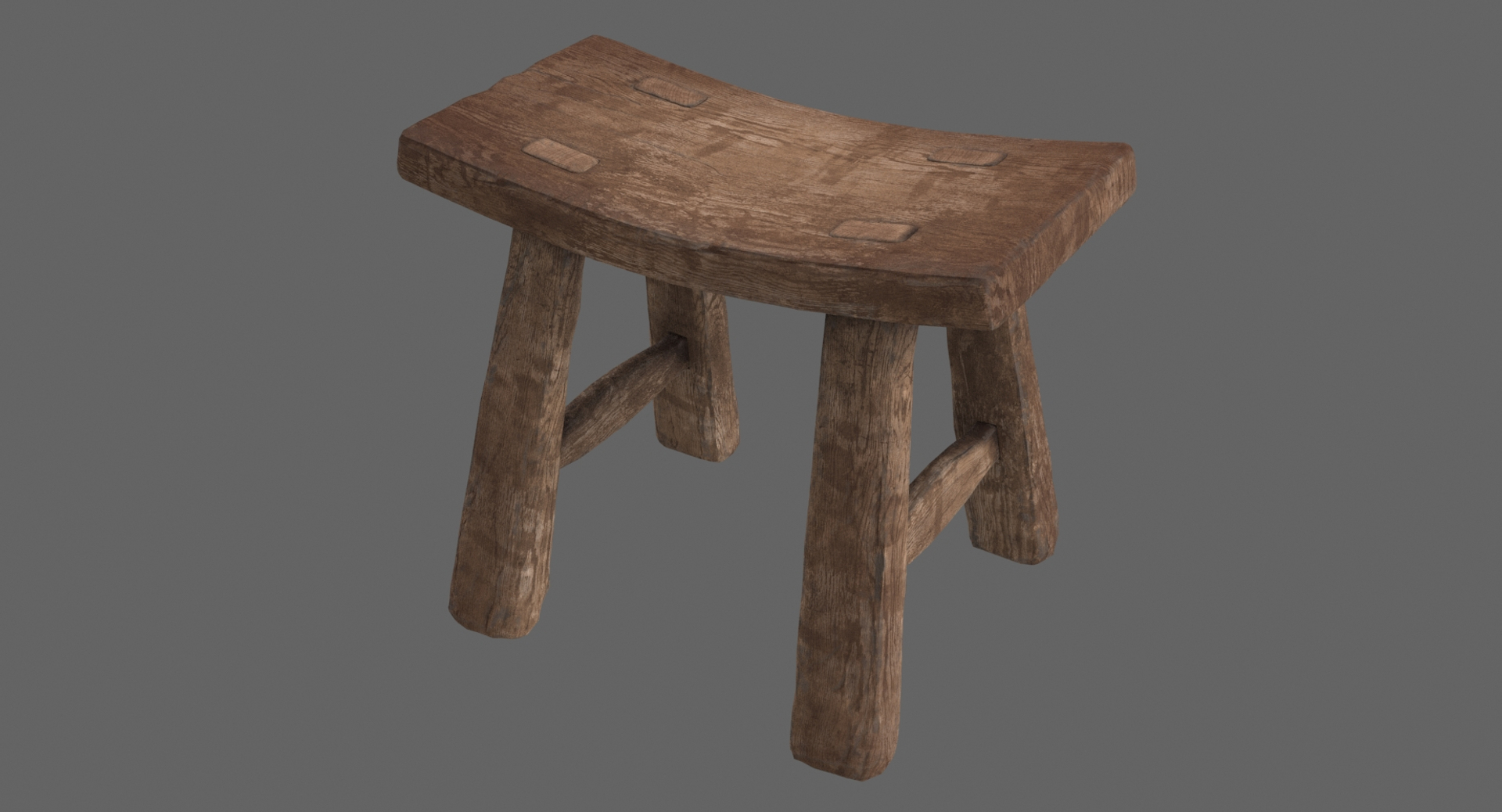 Wooden Stool 3D - TurboSquid 1397057