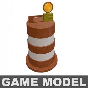 obj orange safety barrel