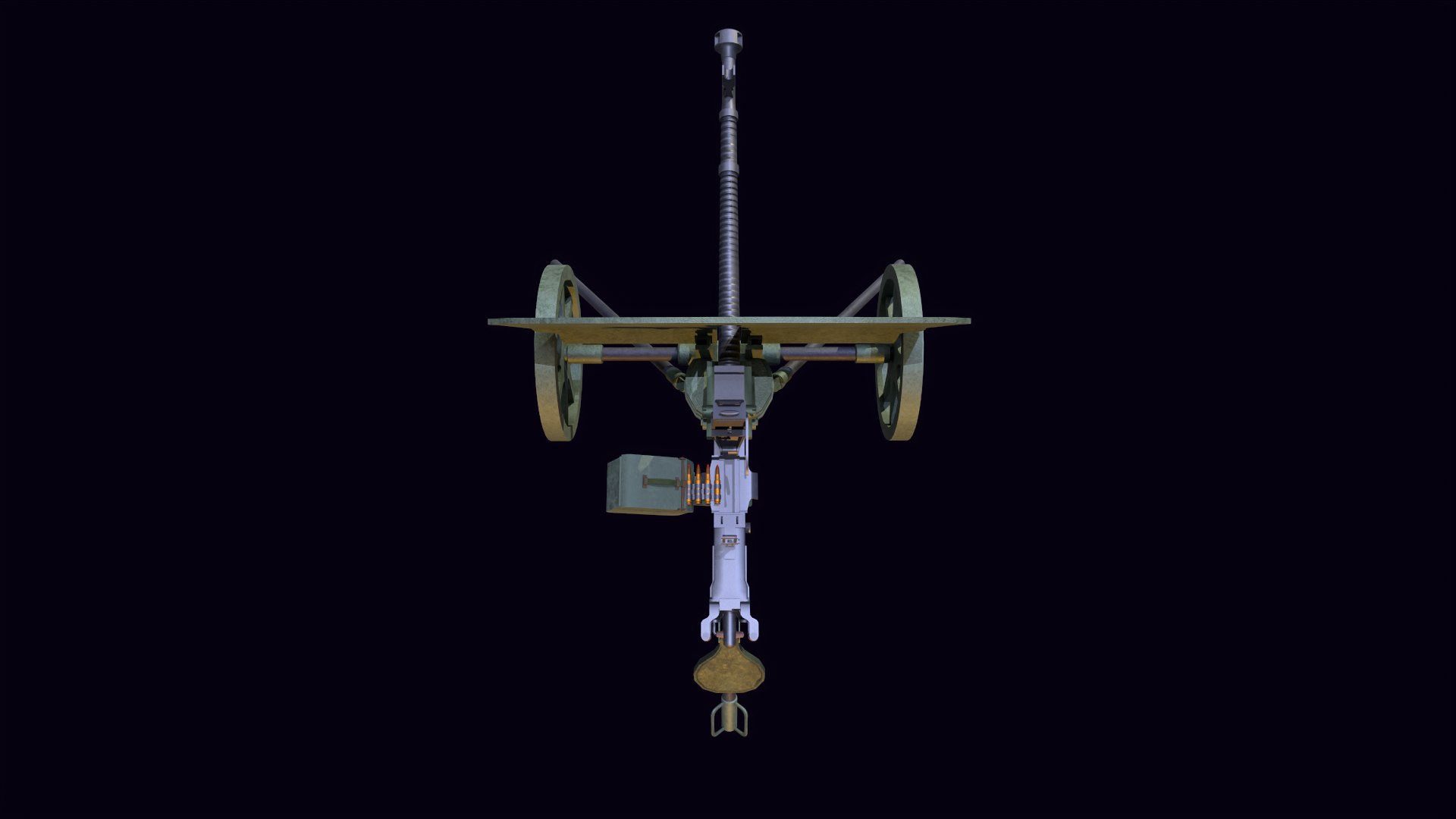 3D DShK Machine Gun Model - TurboSquid 1888277