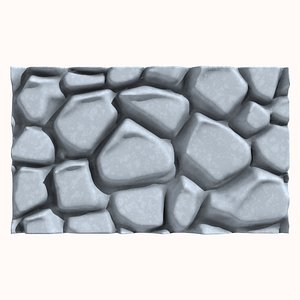 Stone Wall 196 3D model