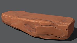 3D format rock stone model