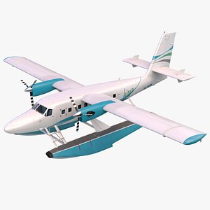 3D seaplane dhc-6 arnold model