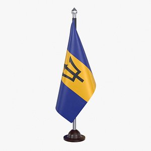 Barbados Flag Stand model