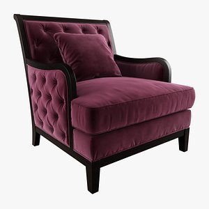 3D model sebastian classic armchair opera