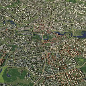 Minsk Belarus - city and urban 3D model