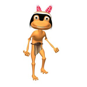 3D Model of Cartoon Boy