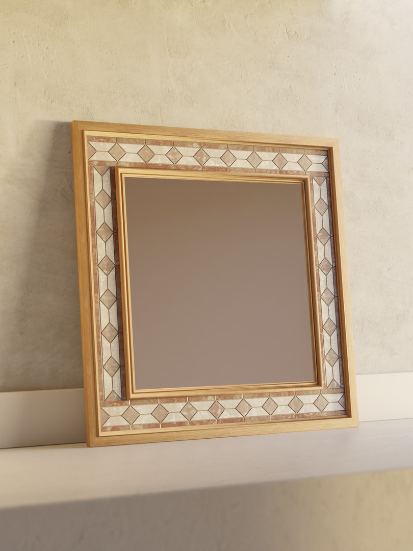 modelo 3d Mosaic Mirror - TurboSquid 2019396