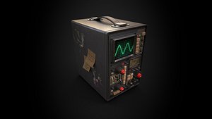 Oscilloscope - Game Ready - Low Poly PBR
