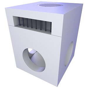 3D Precast Curb Inlet Manhole 22 model