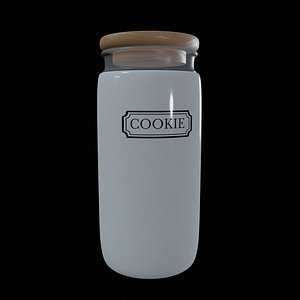 Food storage containers-Ceramic Food Storage Jar-PBR 3D model