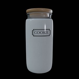 Food storage containers-Ceramic Food Storage Jar-PBR 3D model