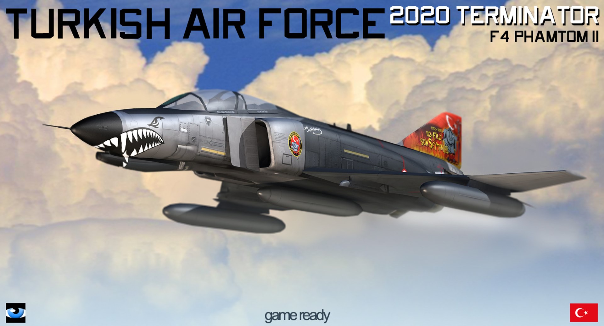 3D Turkish F-4e Terminator Flight - TurboSquid 1387717