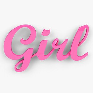 Decor object-girl 3D model