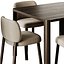 Tavolo da pranzo quadrato Thonet 1140 e sedia Bross Aretha
