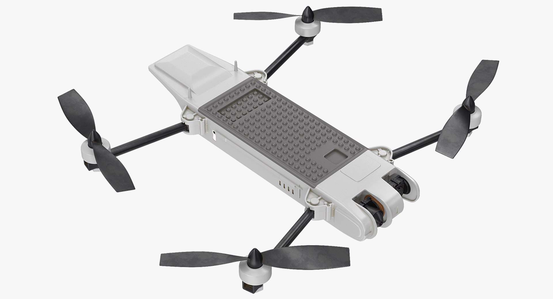 Tactical Quadrotor Stealthy Unmanned Aircraft Snipe 3D model preview