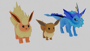 Eevee Pokemon - Download Free 3D model by selgrayshade (@selgrayshade)  [be609d9]