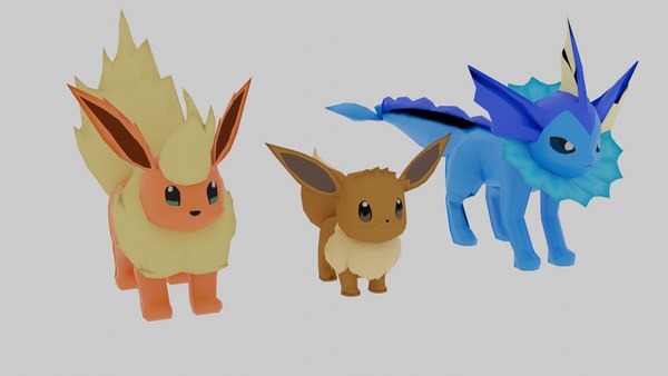 3D model (stl) Eevee(Pokemon)