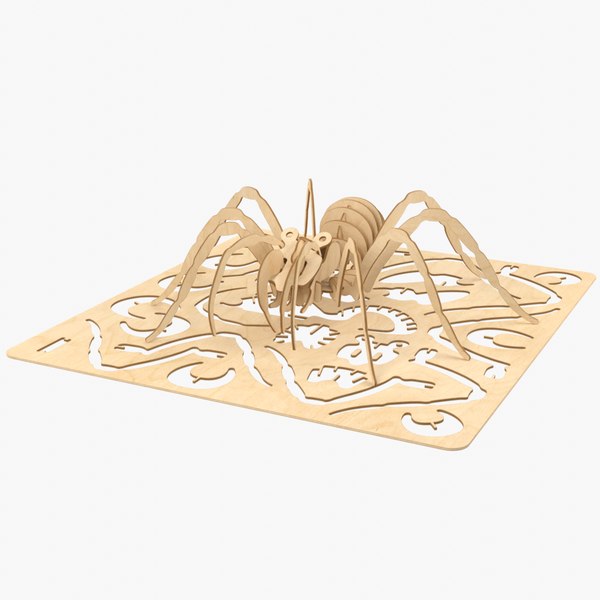 3D Laser Cut Spider: A Masterpiece of Precision and Intricacy