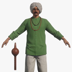3D model Snake Charmer Rigged