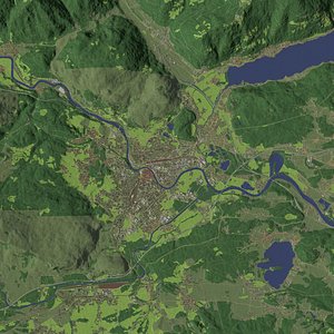 3D model Austria - city and urban