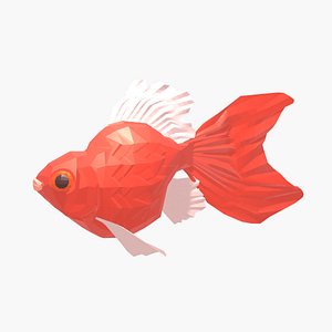 3D LowPoly-Goldfish