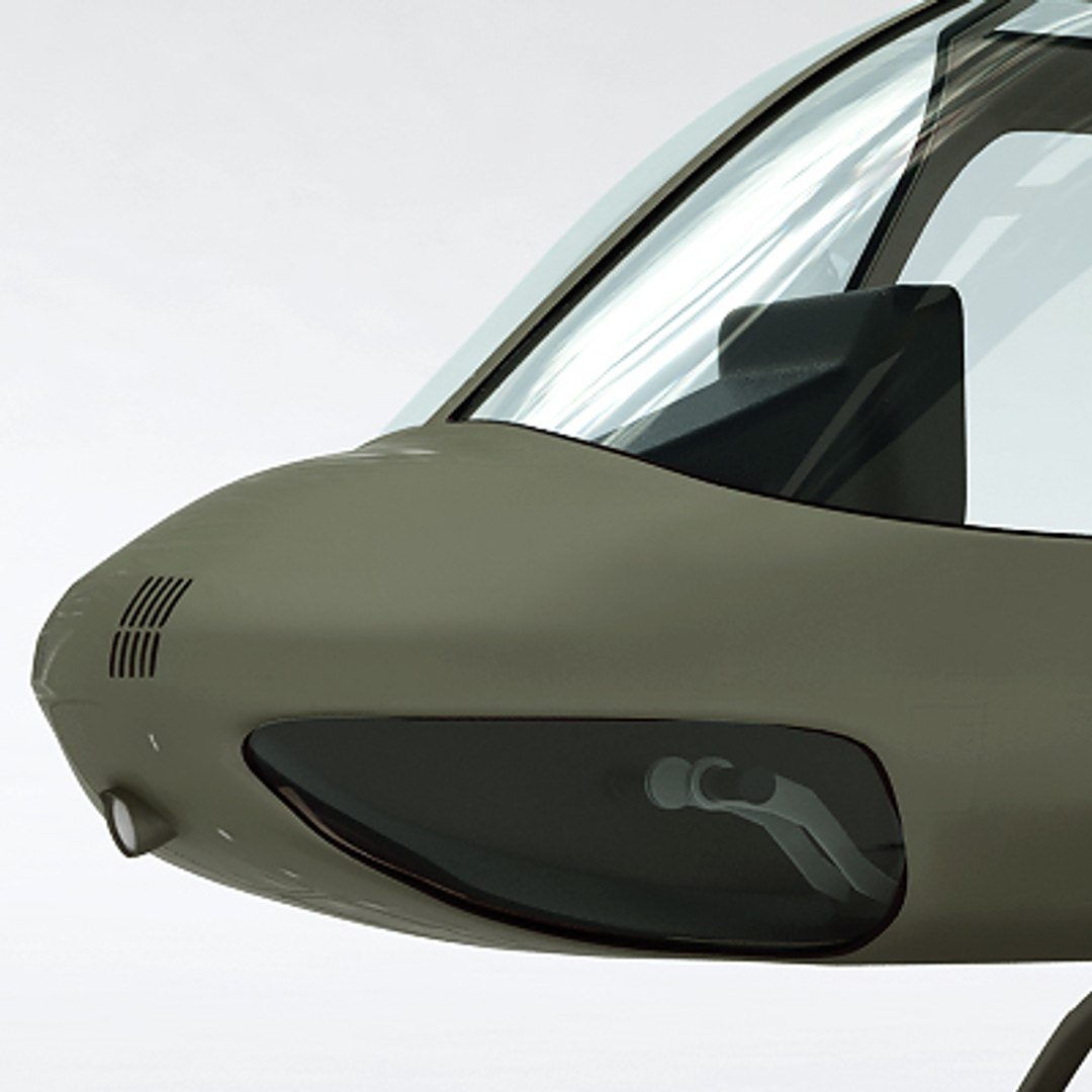 Military Bell 206l Interior 3ds