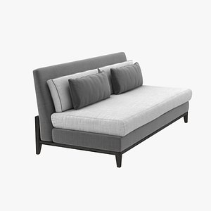 sofa custom armless pillows model