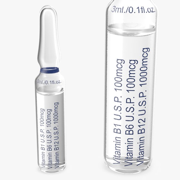 Vitamin B-Komplex Injektion 3ml Ampulle 3D-Modell - TurboSquid 1693174