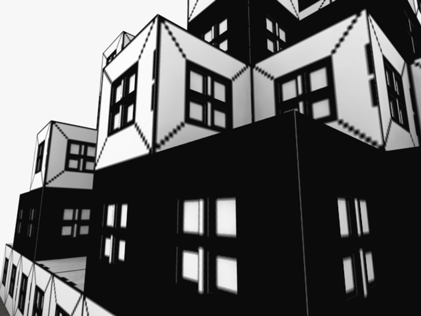 Comic House Games 3d Model