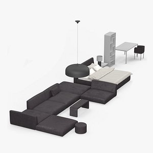 Contemporary Minimalist Furniture Set