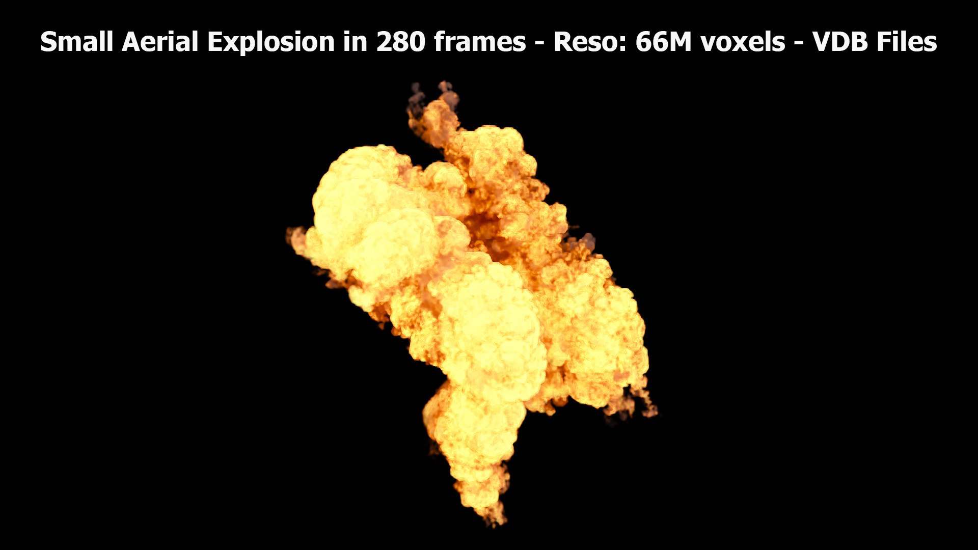 Small Aerial Explosion In 280 Frames - 66M Voxels - VDB Model 3D ...