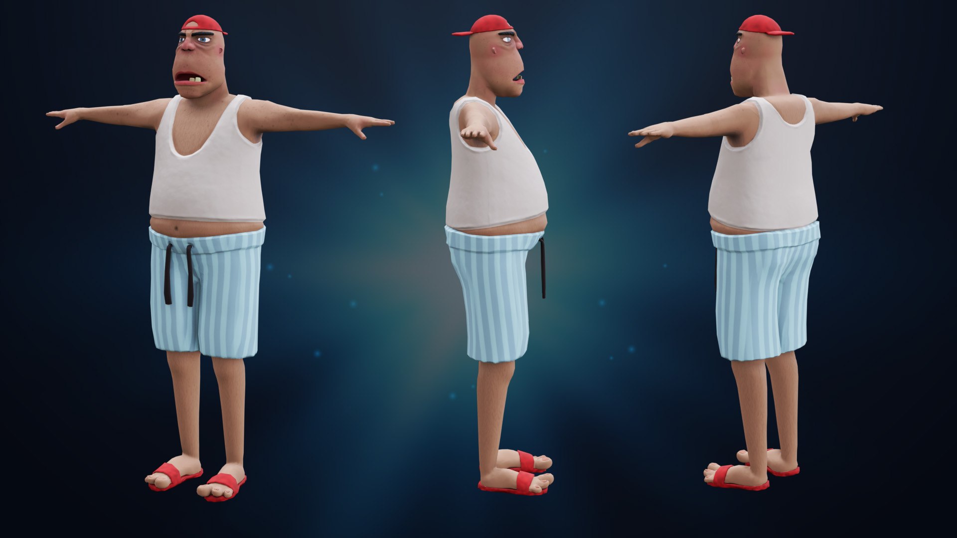 3D Model Doug - Rigged Animated Looney Character Low-poly - TurboSquid ...