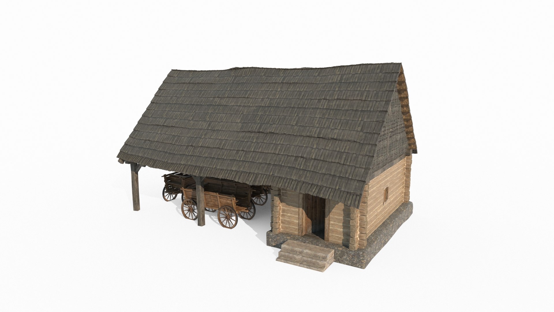 3D Medieval Architectural Storage Room - TurboSquid 2388575