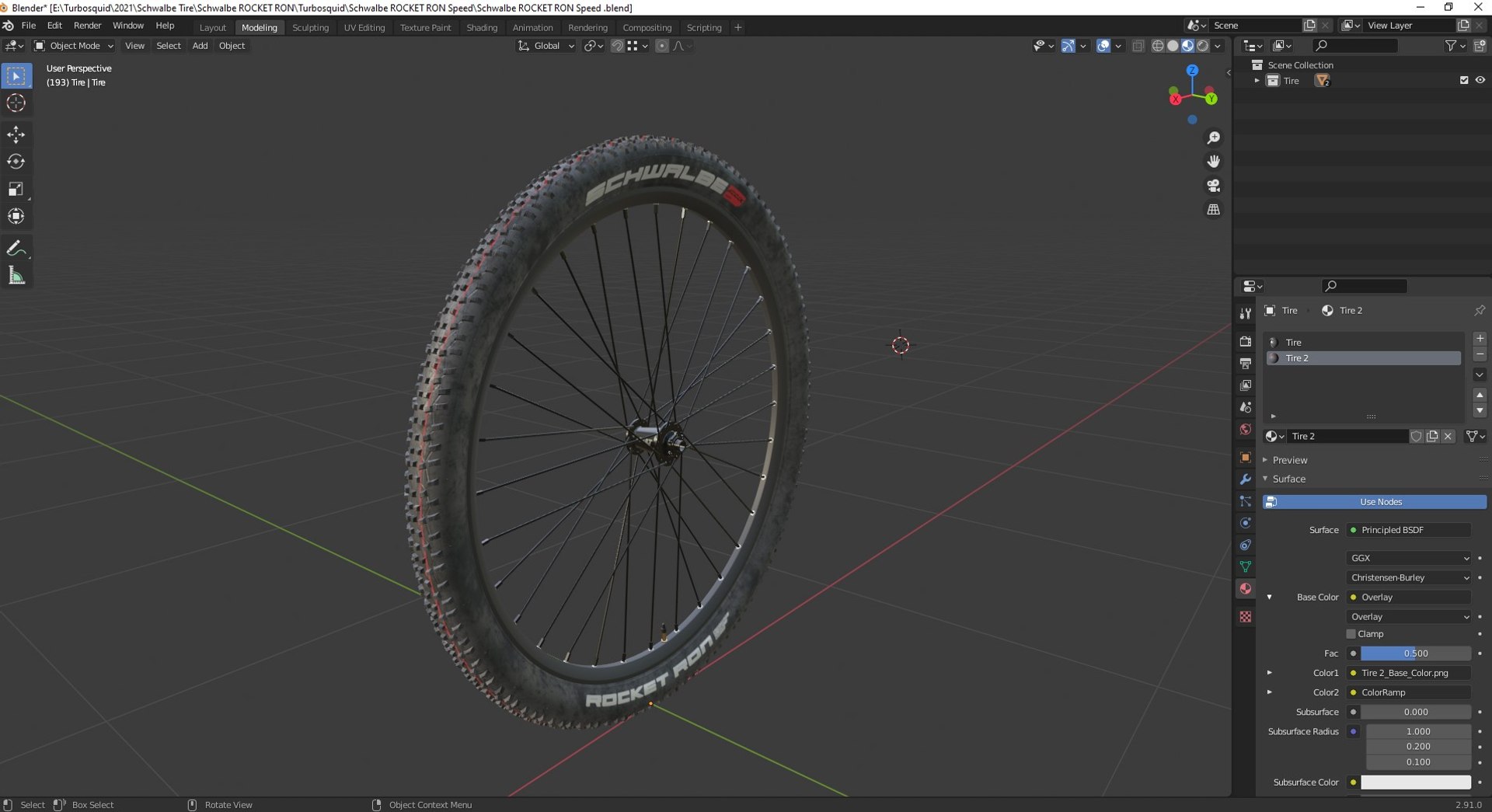 3D Schwalbe Tire Rocket Ron 29x2.25 57-622 Addix Speed model https://p.turbosquid.com/ts-thumb/hk/0psUSf/Tk/screenshot_1/jpg/1637666135/1920x1080/fit_q87/e9164512b9fc8f9d4df31398b69b5f69035bf6e6/screenshot_1.jpg