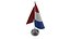 Table Flag Netherlands 3D model