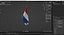 Table Flag Netherlands 3D model