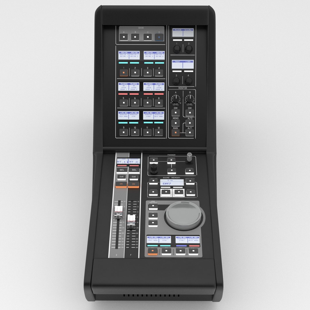 Yamaha DM7 Control Expansion Controller 3D Model - TurboSquid 2303238