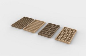 Jewelry Display Tray 3D model 3D model