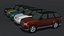 Ogólny model samochodu SUV Lowpoly 3D