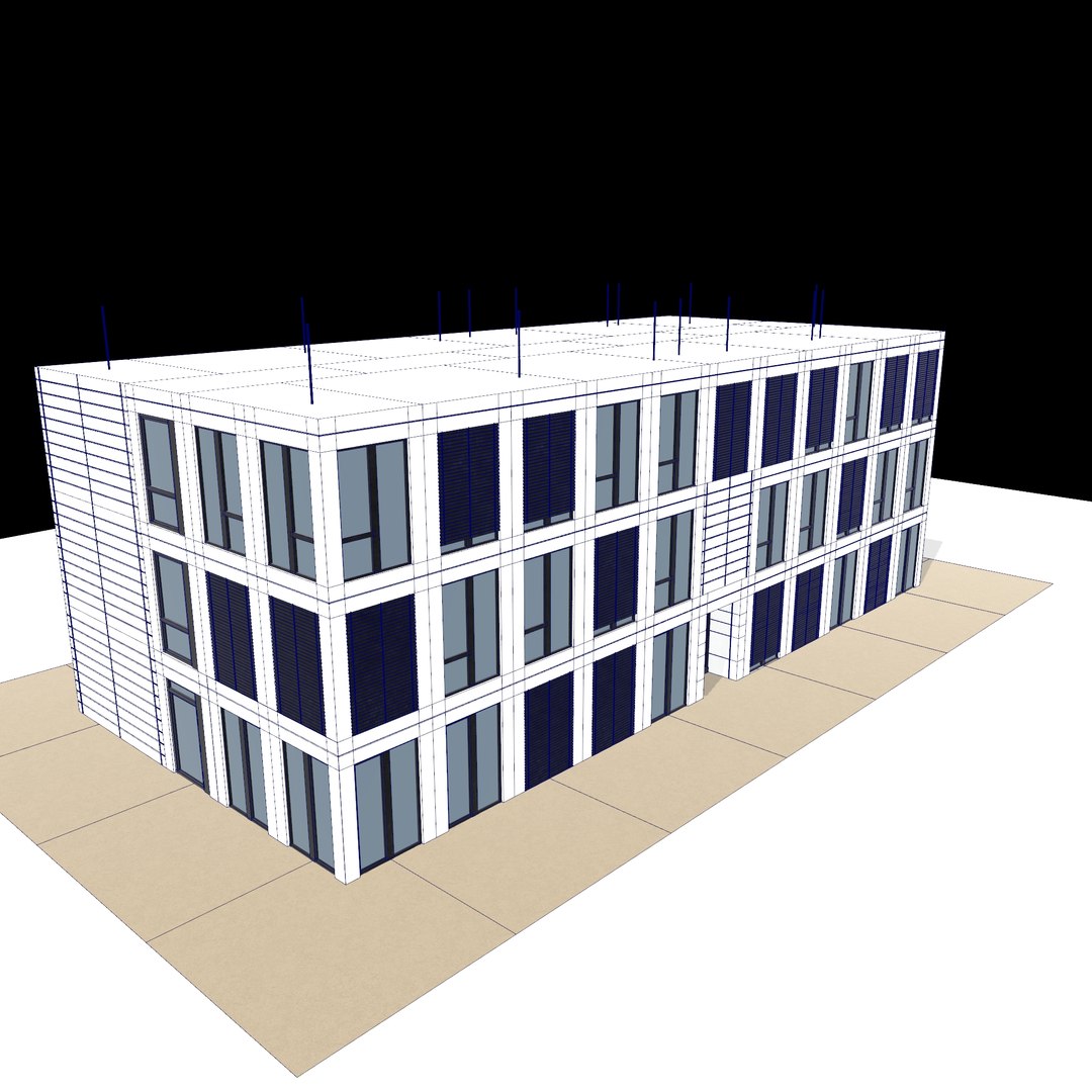 3D Generic Office Building Model - TurboSquid 2132533