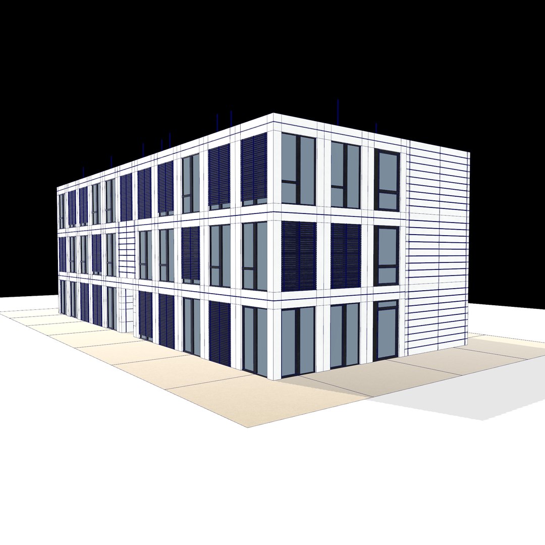 3D Generic Office Building Model - TurboSquid 2132533
