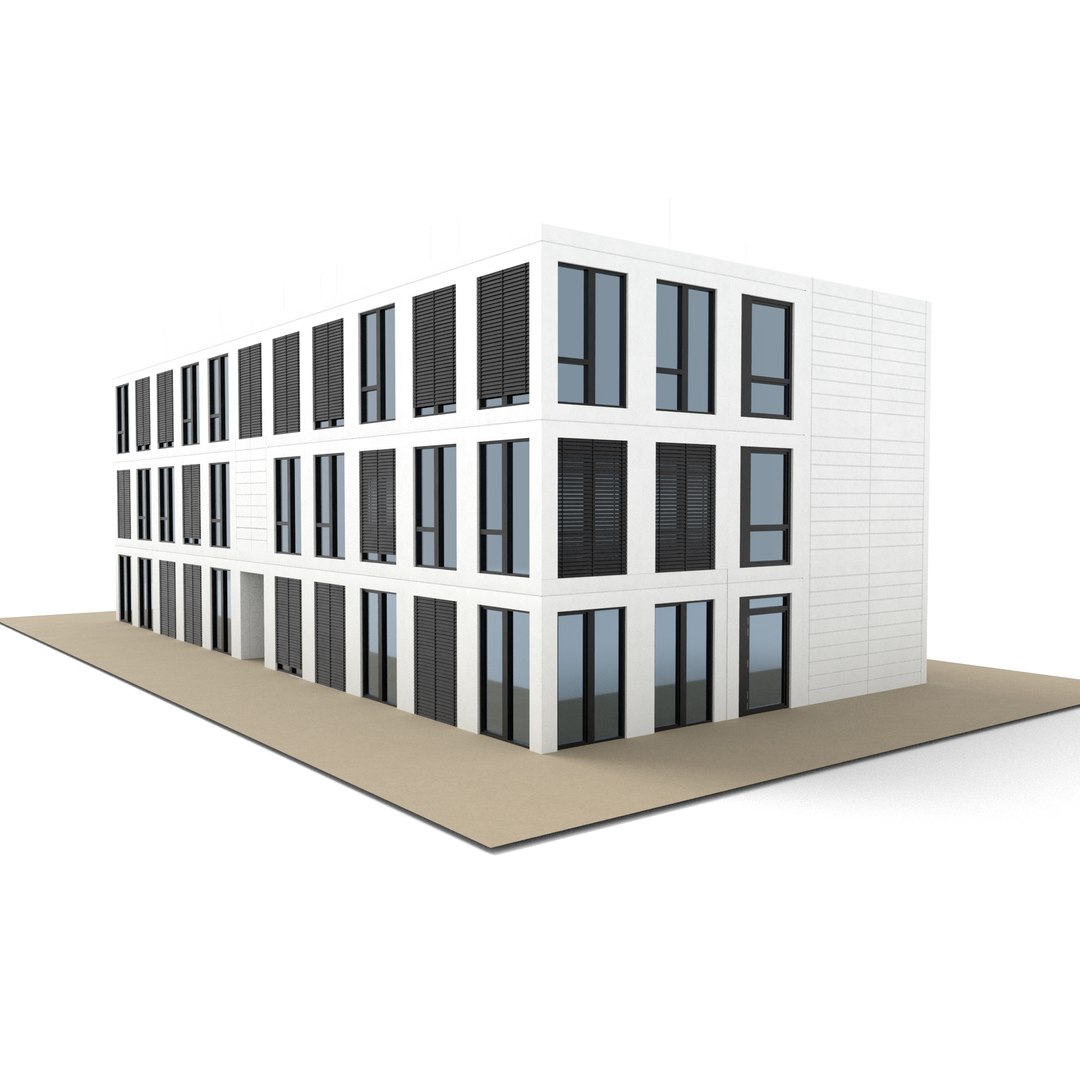 3D Generic Office Building Model - TurboSquid 2132533