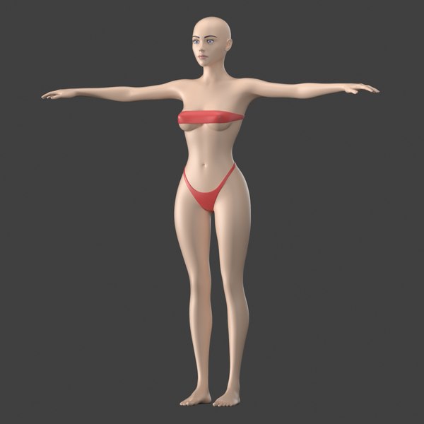 Stylized Female 01 T-Pose Generic Mesh 3D model - TurboSquid 1818408