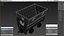 3D model Mining Rail Cart Black New
