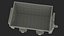 3D model Mining Rail Cart Black New